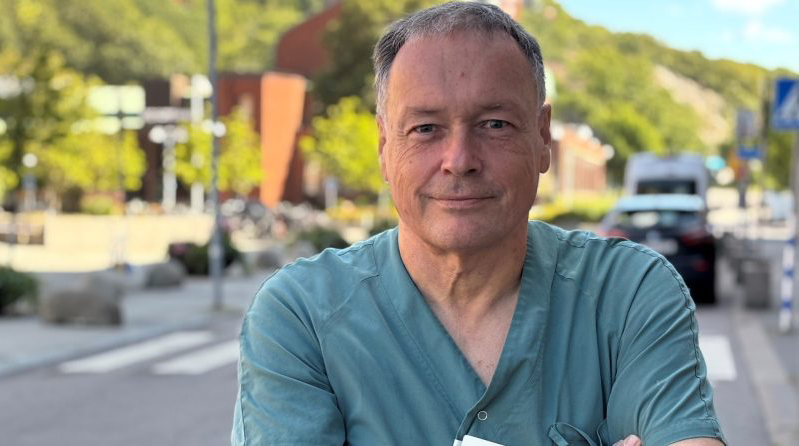 Anders Jeppsson, professor i thoraxkirurgi på Göteborgs universitet och överläkare i thoraxkirurgi på Sahlgrenska Universitetssjukhuset, samt initiativtagare till och ordförande i styrgruppen för TACSI-studien. Foto: Margareta G. Kubista, Göteborgs universitet.