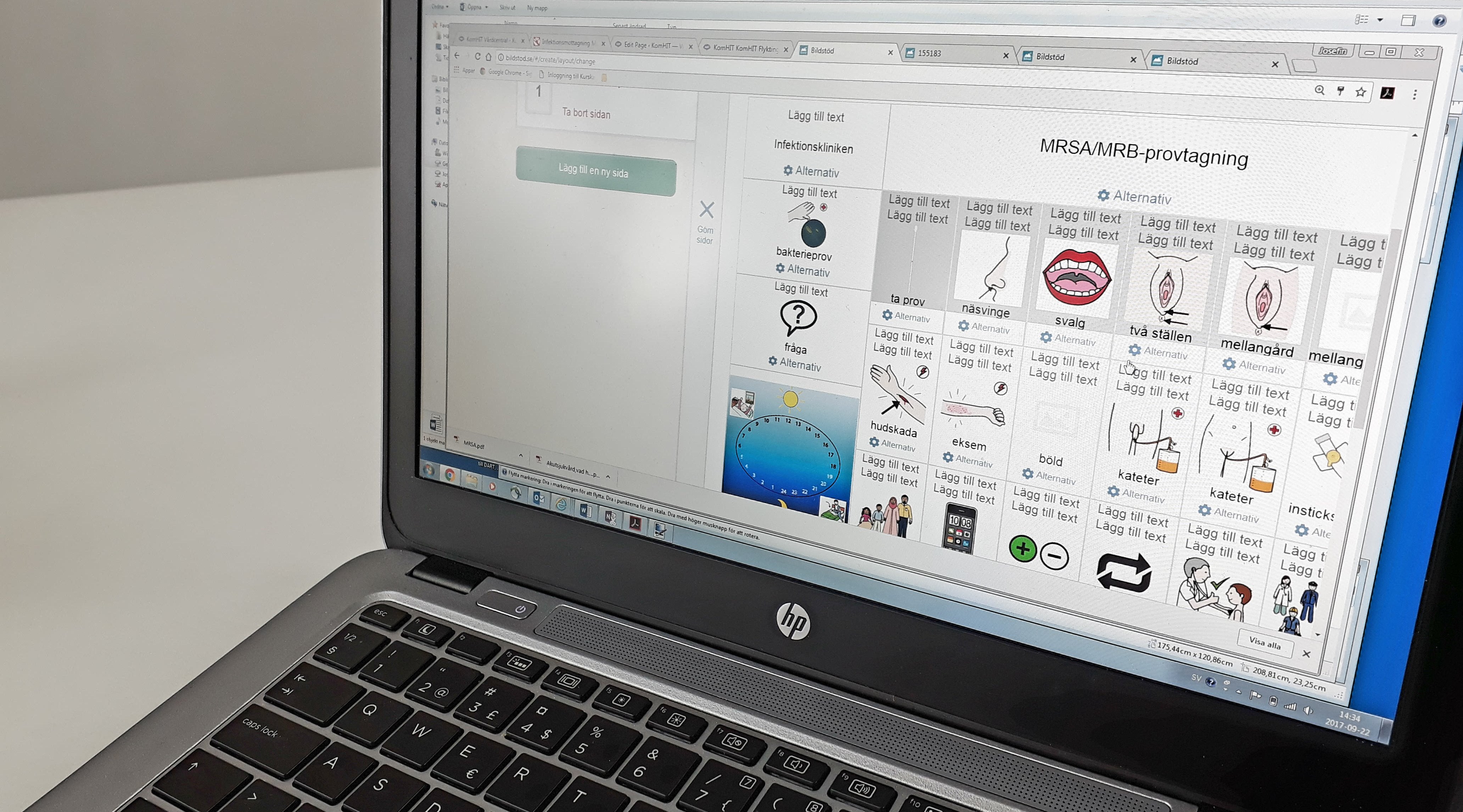 Bild på dator med bildstöd