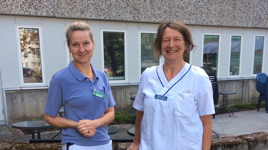 Fysioterapeuterna Angelique och Gunilla