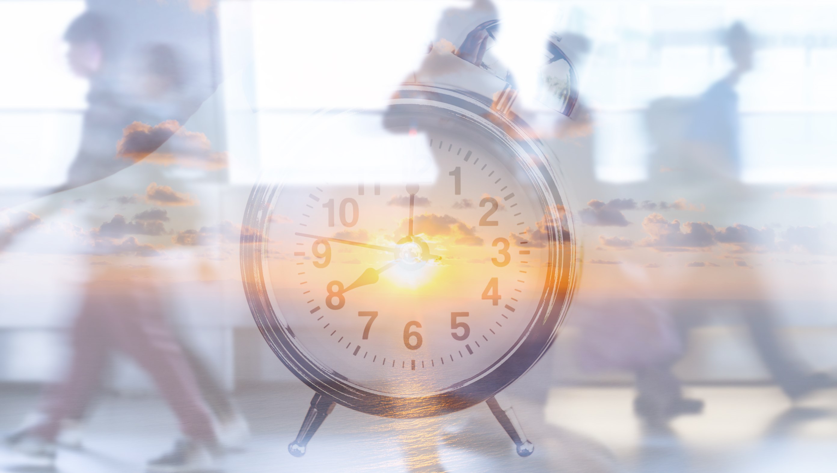 Bilden illustrerar stress och tid